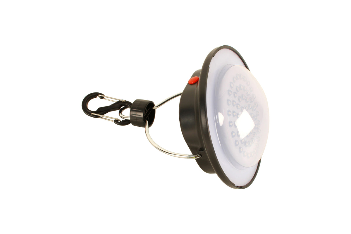 Cockatoo Camping Portable 13x11cm Ultra Bright LED Tent Light - Black