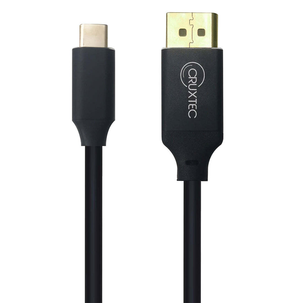 Cruxtec 1m USB-C Male to DisplayPort 1.2 Male 4K/60Hz Cable - Black