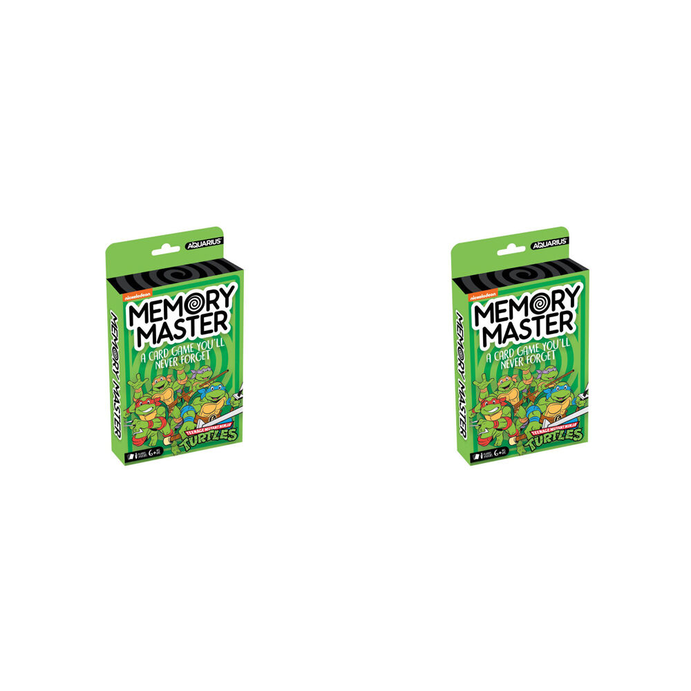 2PK Aquarius TMNT Memory Master Memory Card Game 17x12cm - Green 6y+