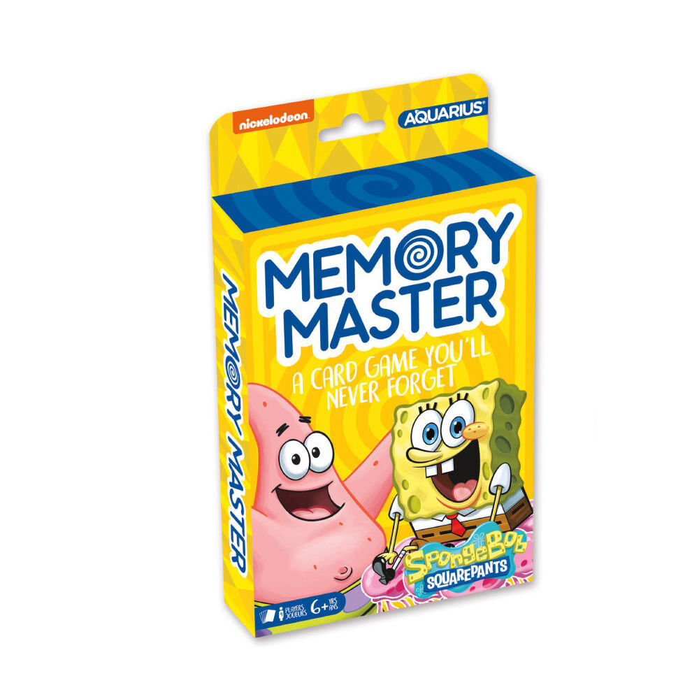 2PK Aquarius SpongeBob SquarePants Memory Card Game 17x12cm - Yellow 6y+