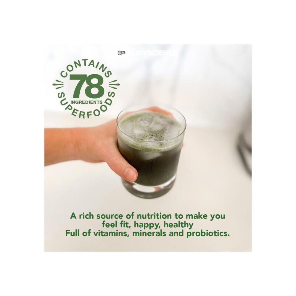 BSc Clean Greens Powder 30 Serves Gluten Free Vitamins/Minerals 150g Tropical