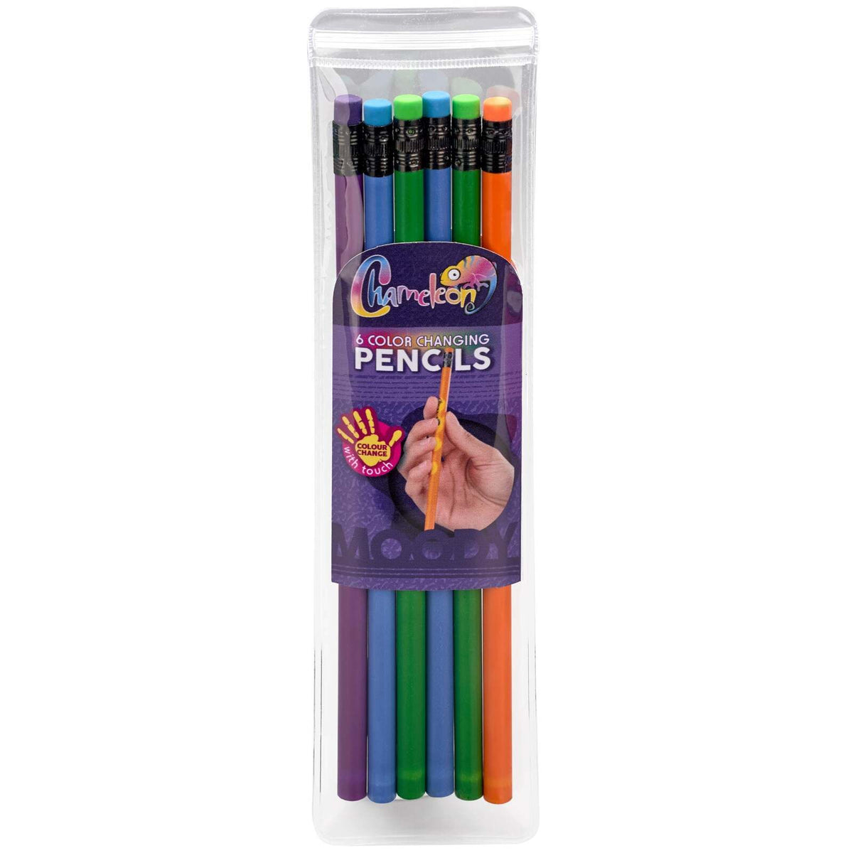 2x 6pc Chameleon Colour Change Pencil Set w/ Case Assorted
