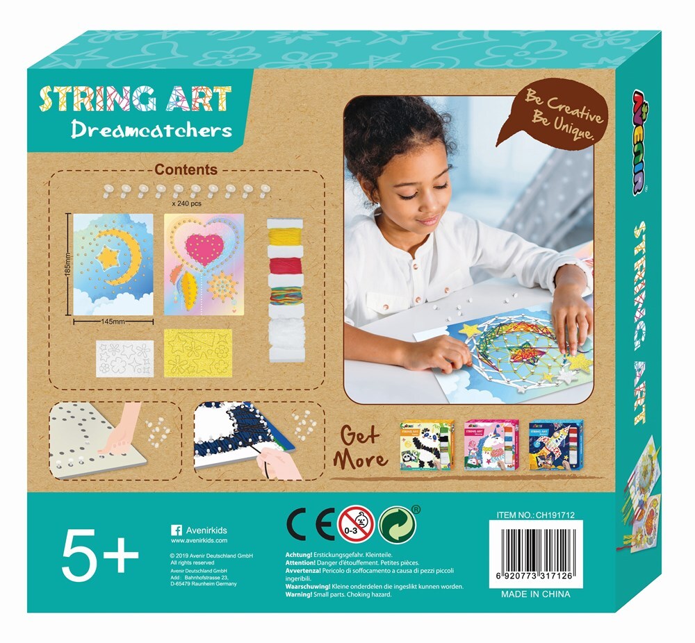 Avenir String Art Dream Catcher Kids/Children Craft Kit 5y+