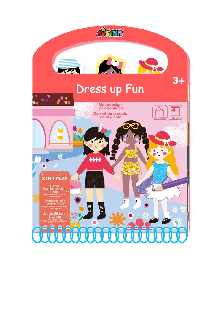 Avenir Dress Up Fun Sketchbook Colouring Sheet 3y+