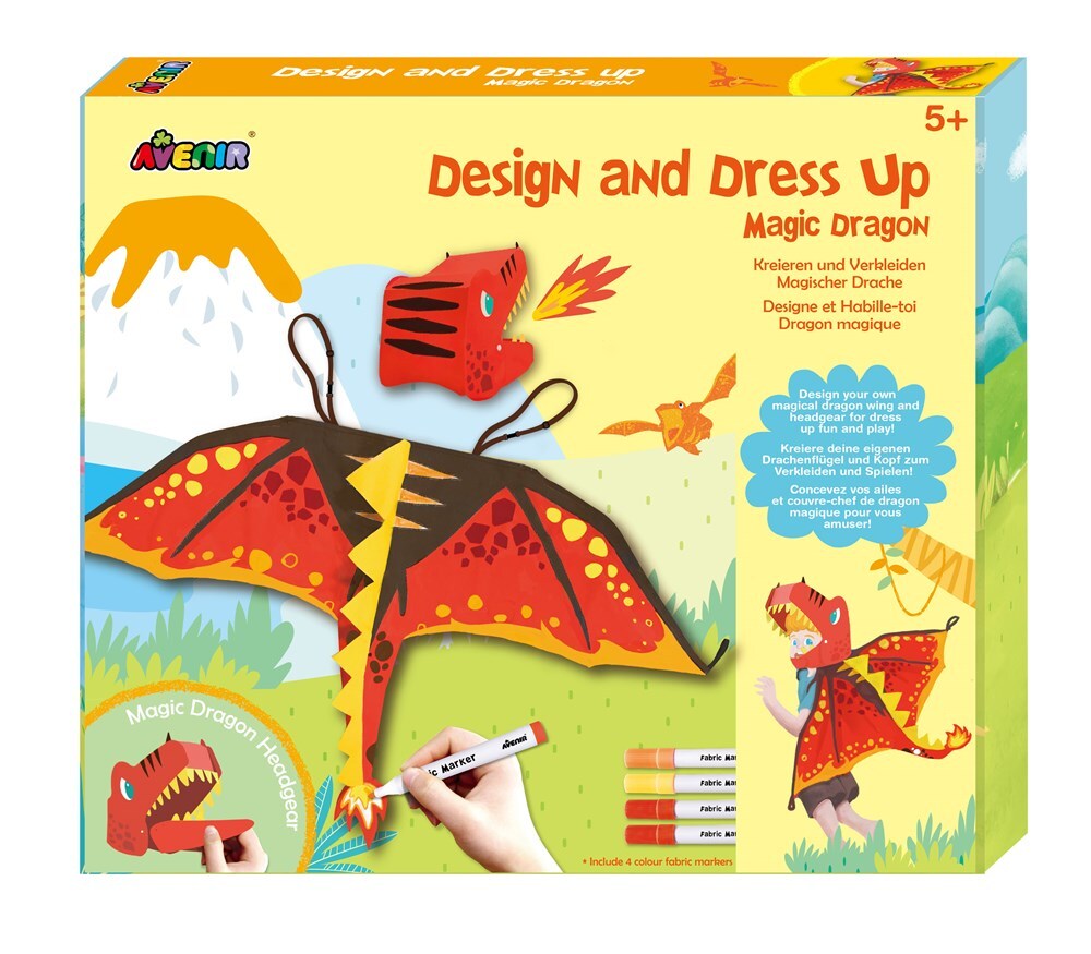 Avenir Design & Dress Up Magic Dragon Kids/Toddler Activity 5y+