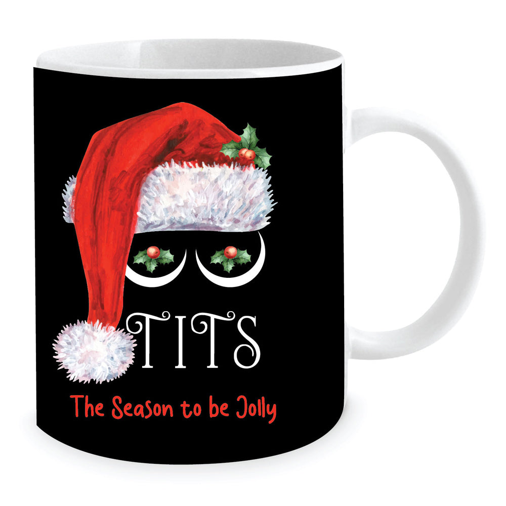 2PK T*ts The Season To Be Jolly Christmas 350ml Ceramic Coffee/Tea Mug Cup