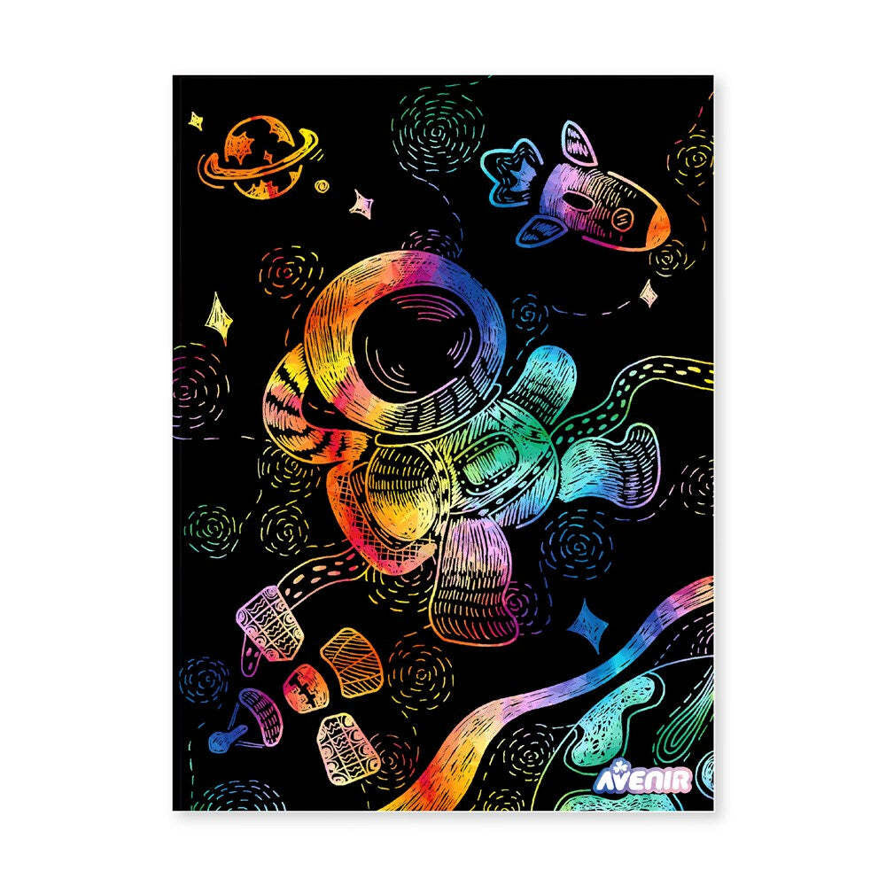 Avenir Scratch & Stencil Space Kids/Children Art Activity Toy 3y+