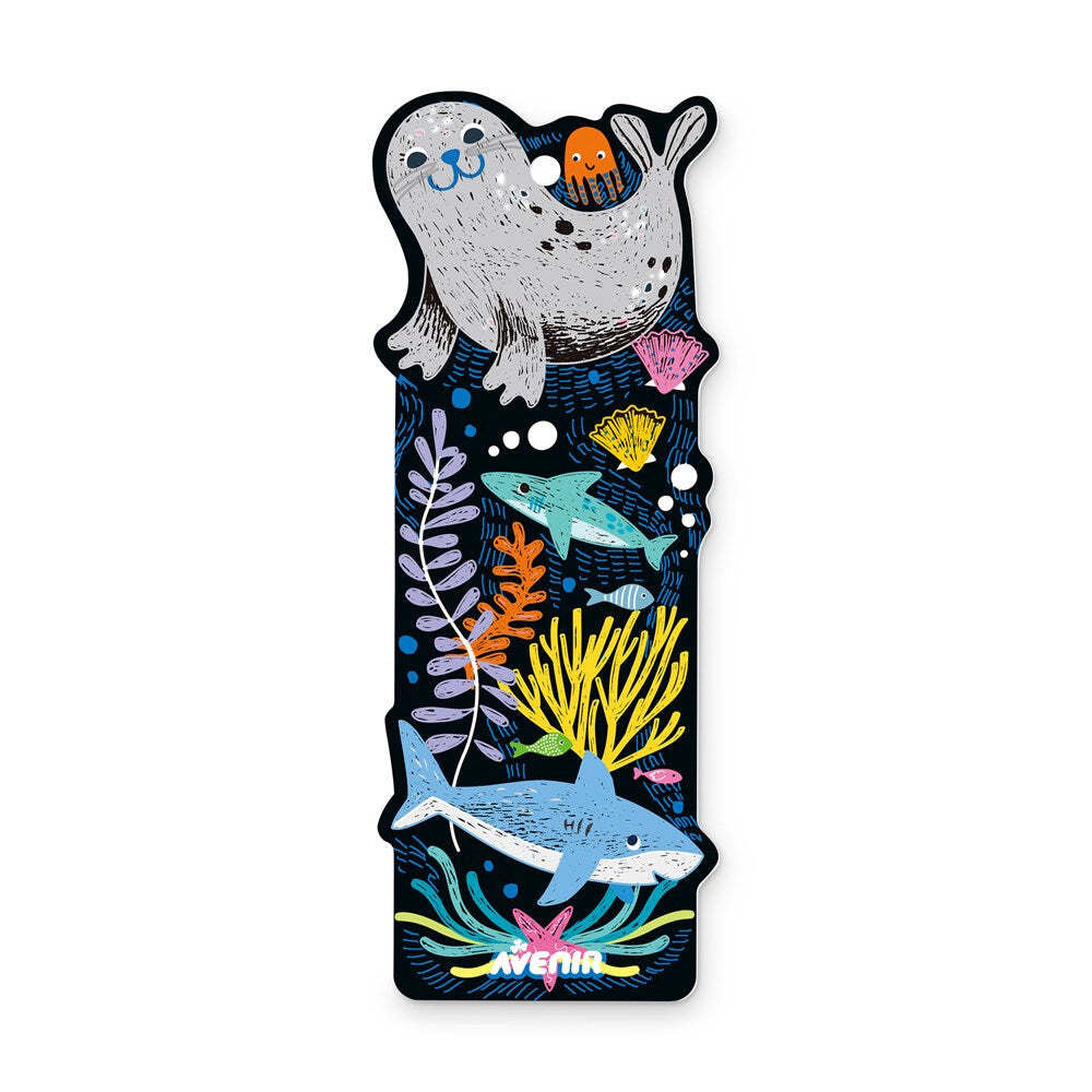Avenir Scratch Sea Animal Bookmarks Kids Art Toy 3y+
