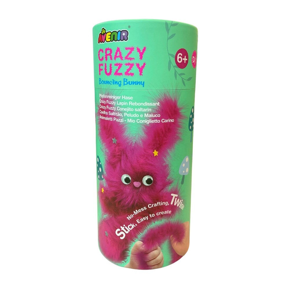 Avenir Crazy Fuzzy Art & Craft Toys Bouncing Bunny - Pink 6y+