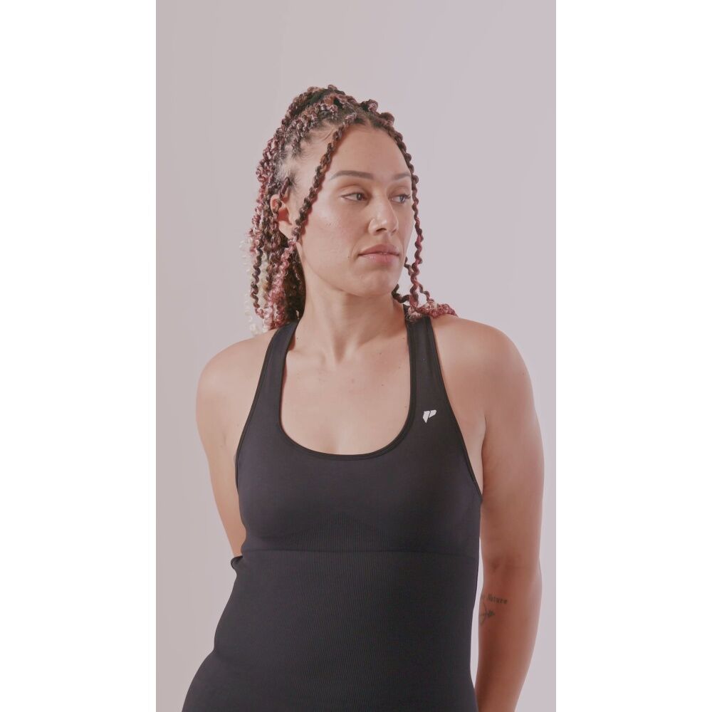 Lifesopeche Amara Seamless Backless Bodysuit Shorts Activewear Black