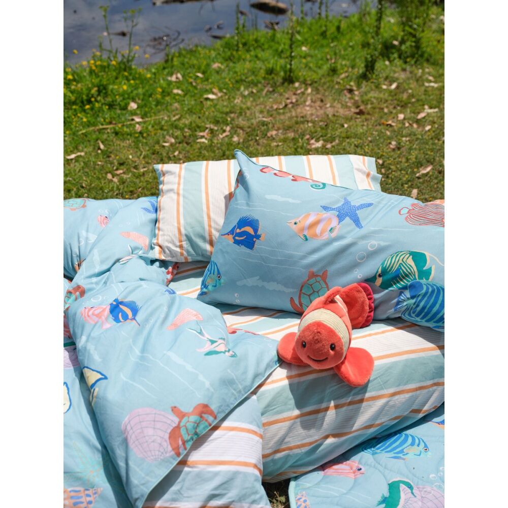 Linen House Kids Cleo Clownfish Children's Novelty Animal Cushion Orange 65cm