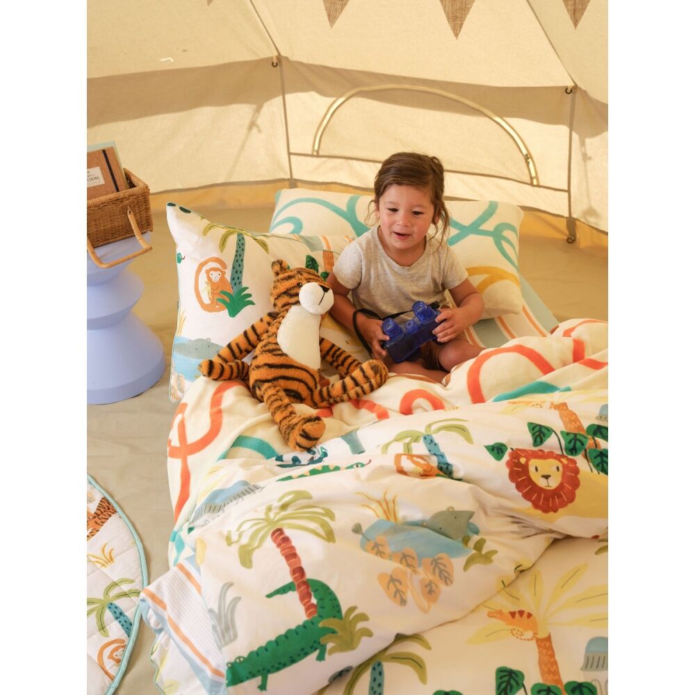 Linen House Kids Tony Tiger Children's Novelty Animal Cushion Orange 50cm