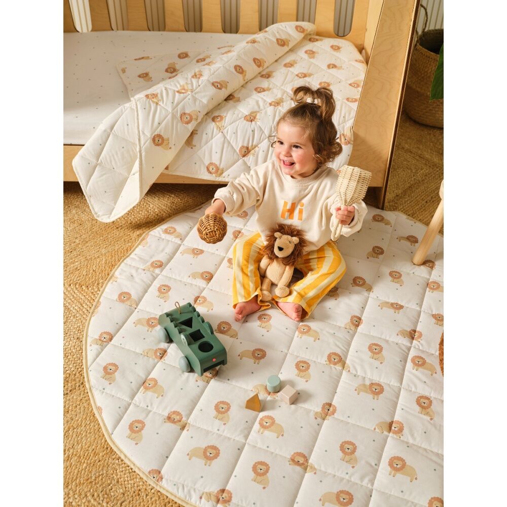 Linen House Kids Lenny Lion Novelty Cushion Soft Plush Toy Teddy