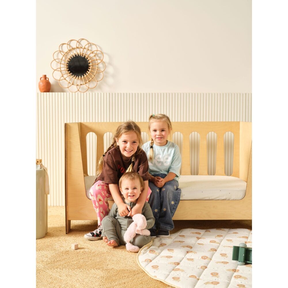 2pc Linen House Kids Cat Nap Cot Fitted Sheet Set Baby Nursery Bedding