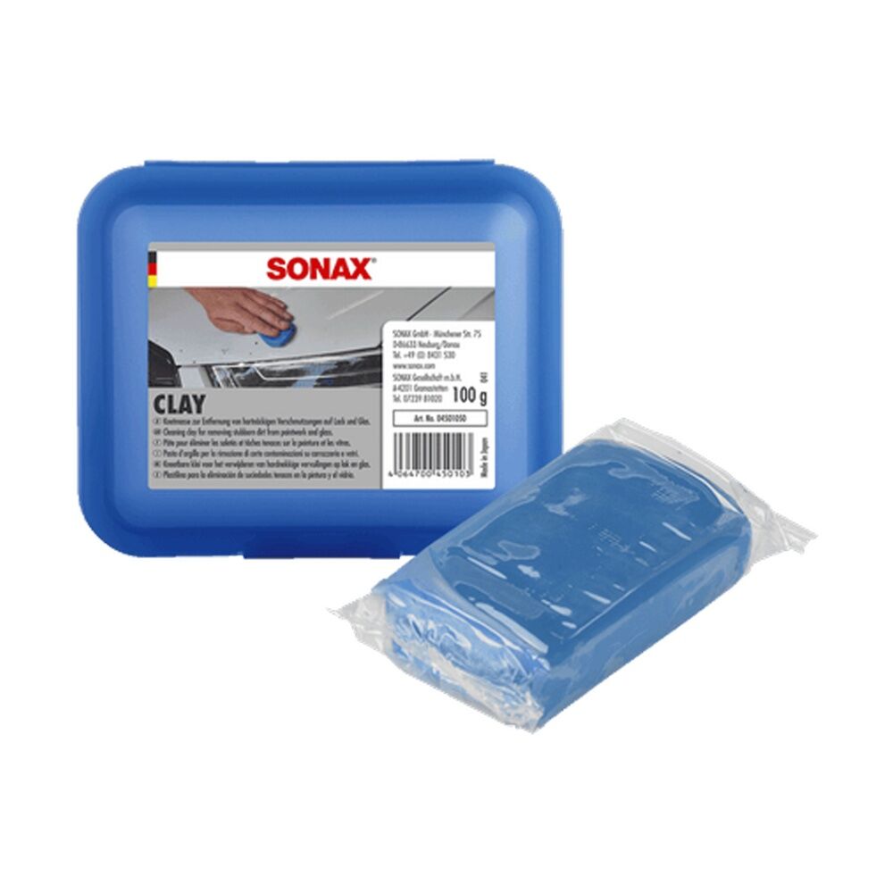 Sonax Clay Bar Paint Decontamination Removes Contaminants Blue 100g