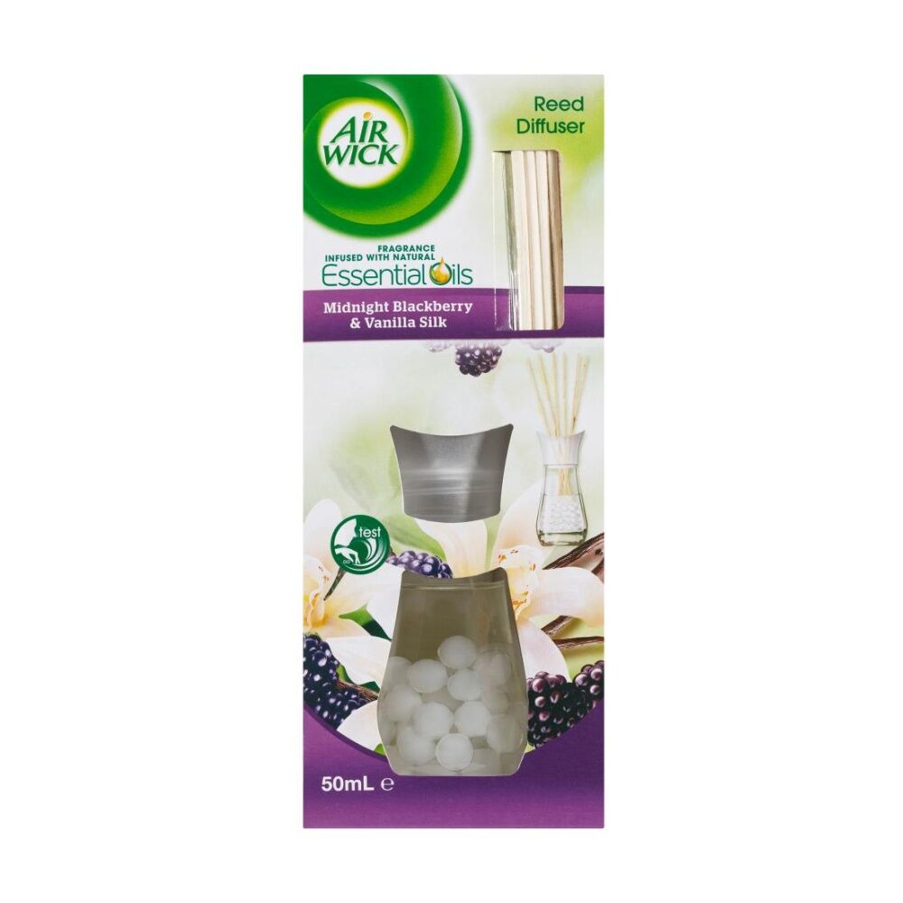 4PK Air Wick Reed Diffuser Midnight Blackberry And Vanilla Silk 50mL