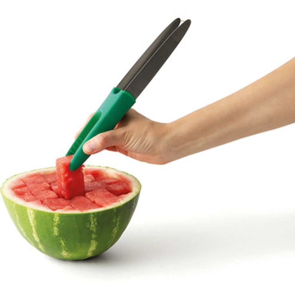 2PK Chef'n Watermelon Slicester Messless Fruit Cutter Green 26cm