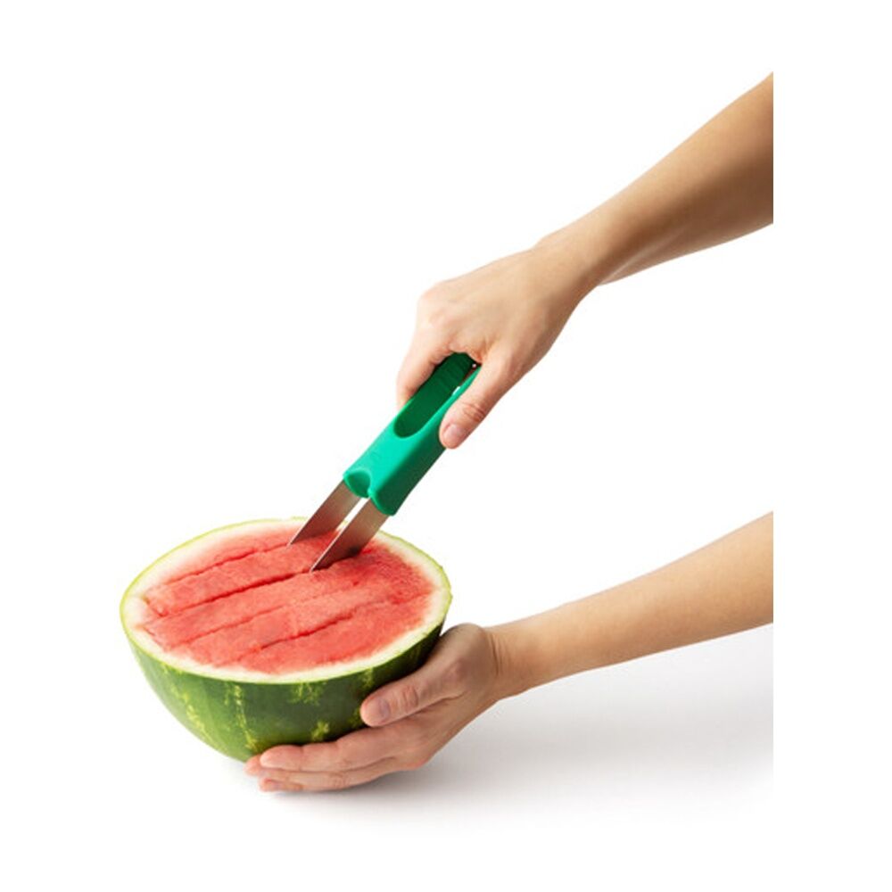 2PK Chef'n Watermelon Slicester Messless Fruit Cutter Green 26cm