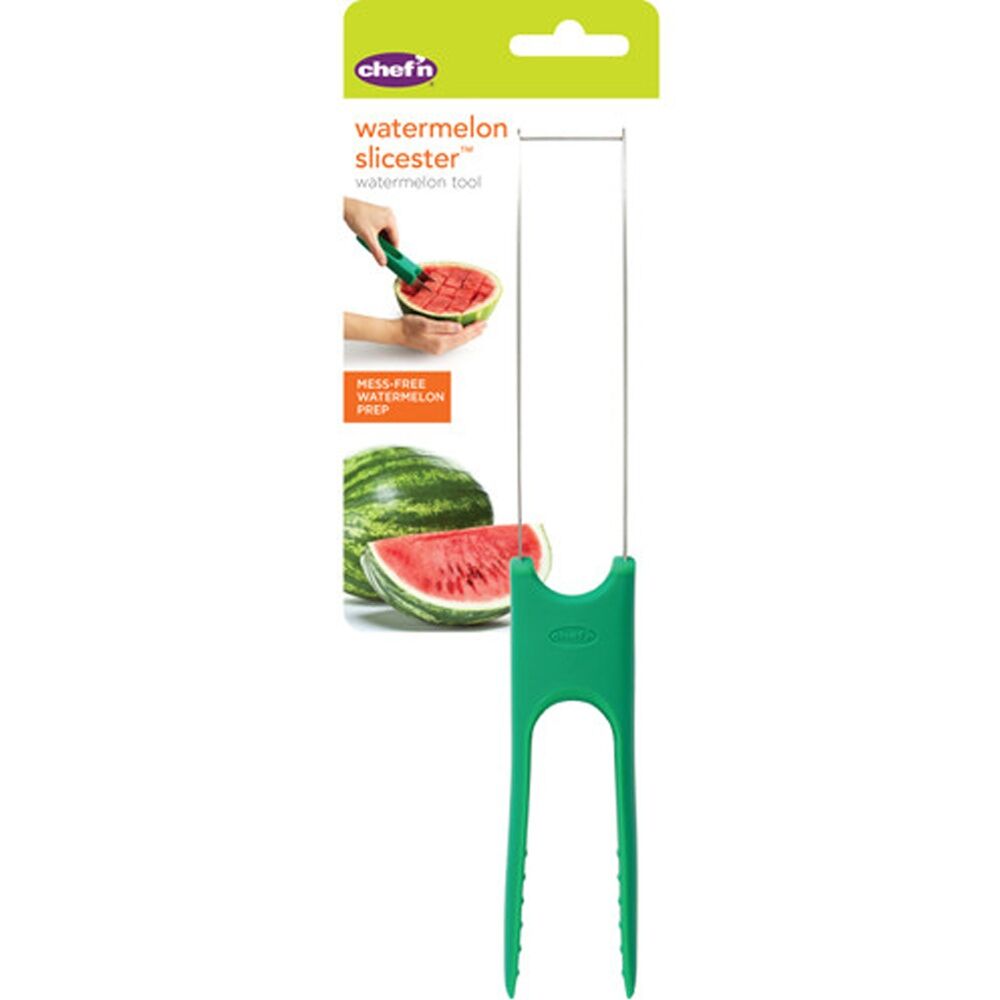 2PK Chef'n Watermelon Slicester Messless Fruit Cutter Green 26cm