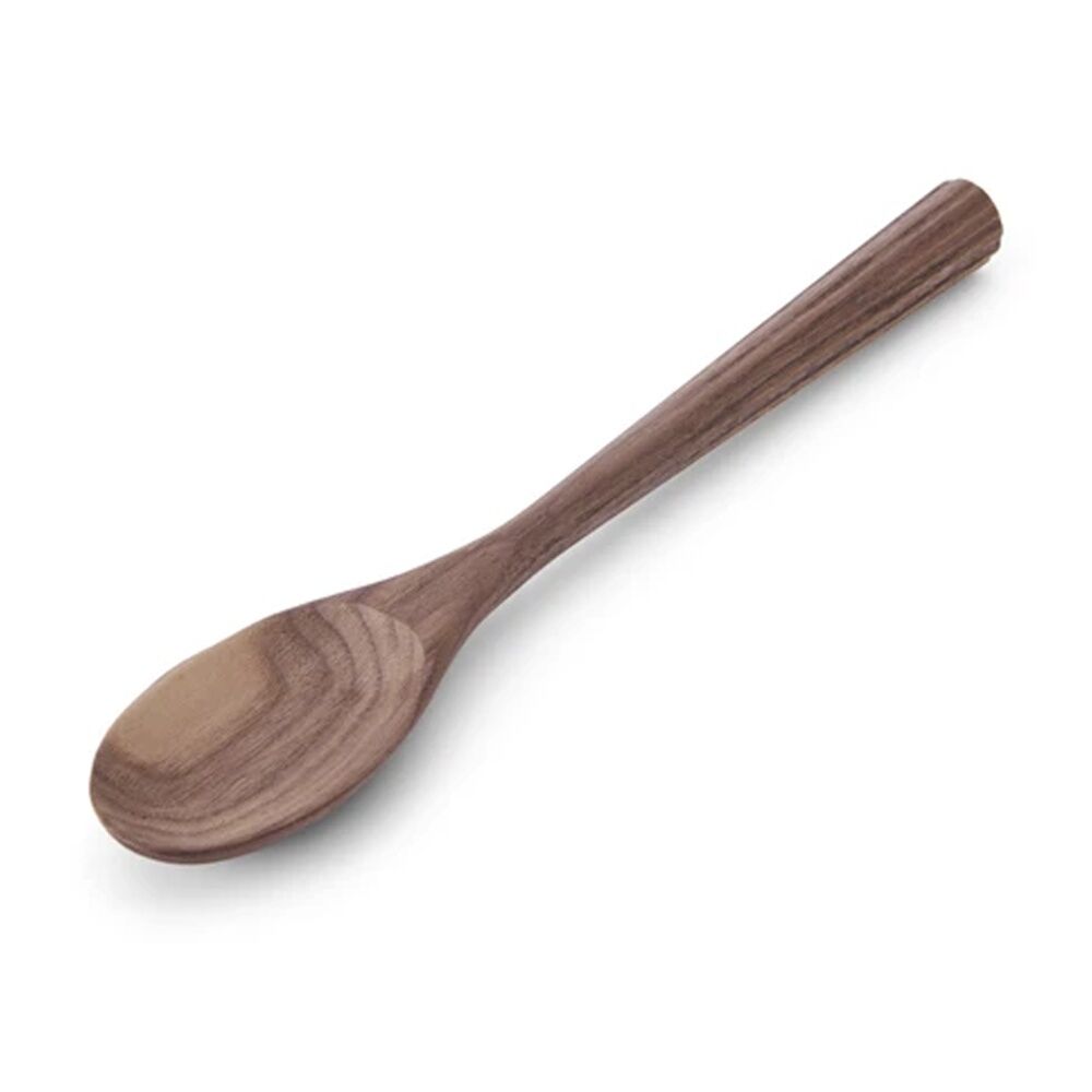 2PK Chef'n Wood Spoon Solid Oiled Walnut Heat Resistant Brown Kitchen Utens