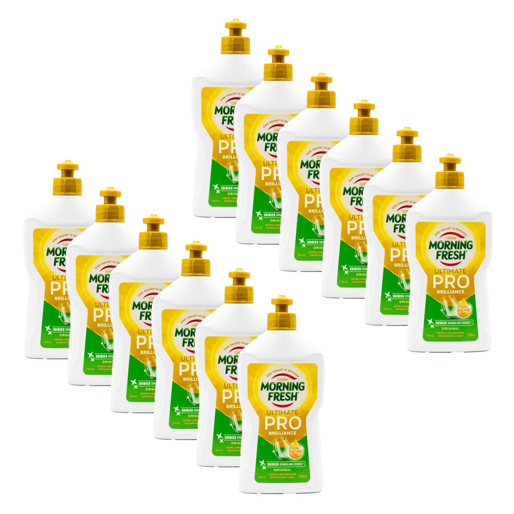 12PK Morning Fresh Ultimate Pro Brilliance Dishwashing Liquid Ultra Concentrate