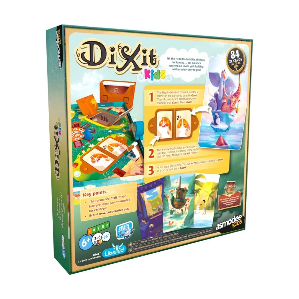 Asmodee Dixit Kids Card Game Cooperative Storytelling 3-6 Players 6y+