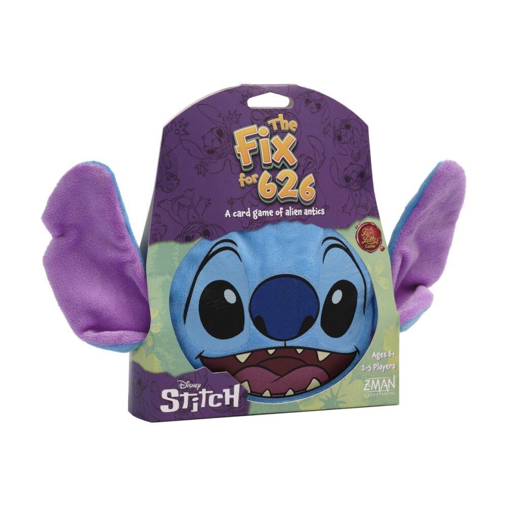 Asmodee Disney Stitch The Fix For 626 Card Game W/ Plush Bag 8y+