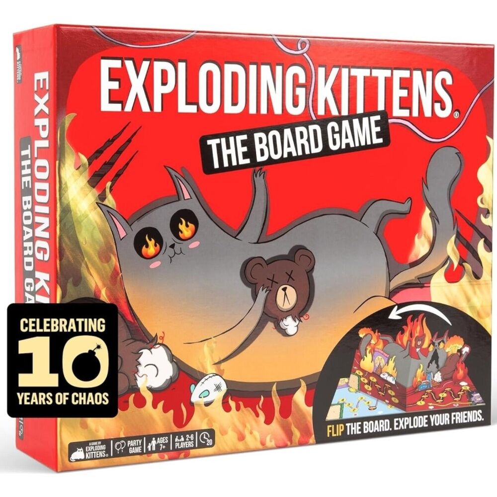 Exploding Kittens The Board-Game Card Game 2-6 Players Ages 7+