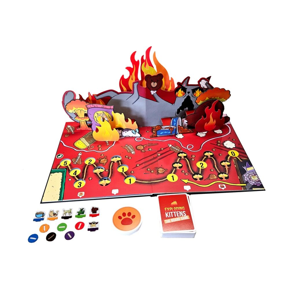 Exploding Kittens The Board-Game Card Game 2-6 Players Ages 7+