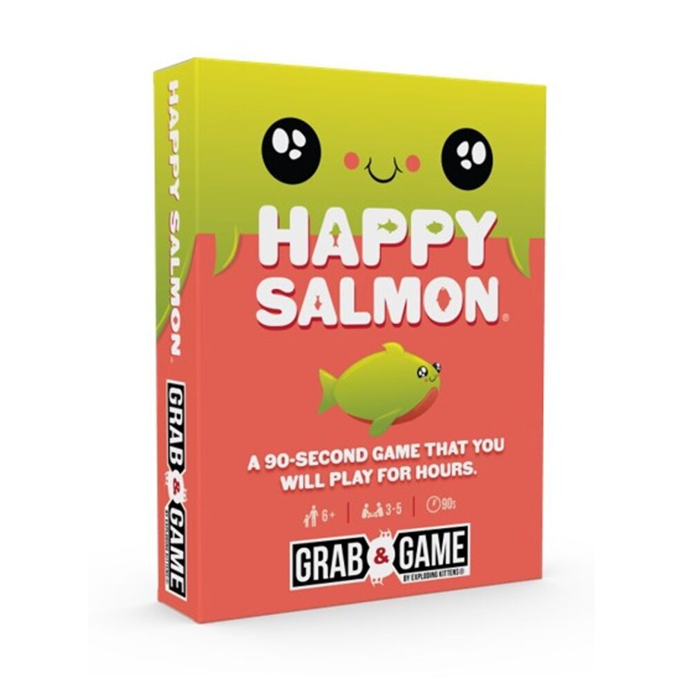 Asmodee Grab & Game Happy Salmon Card Play Fast 3-5 Players 6y+