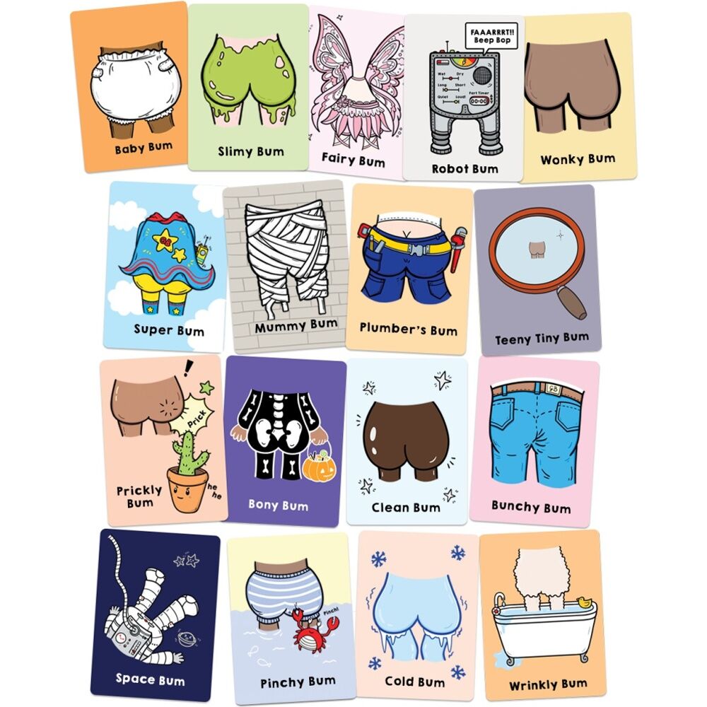 Go Bum Card Game Family Friendly Cheeky Matching Play 2-7 Players Ages 4+