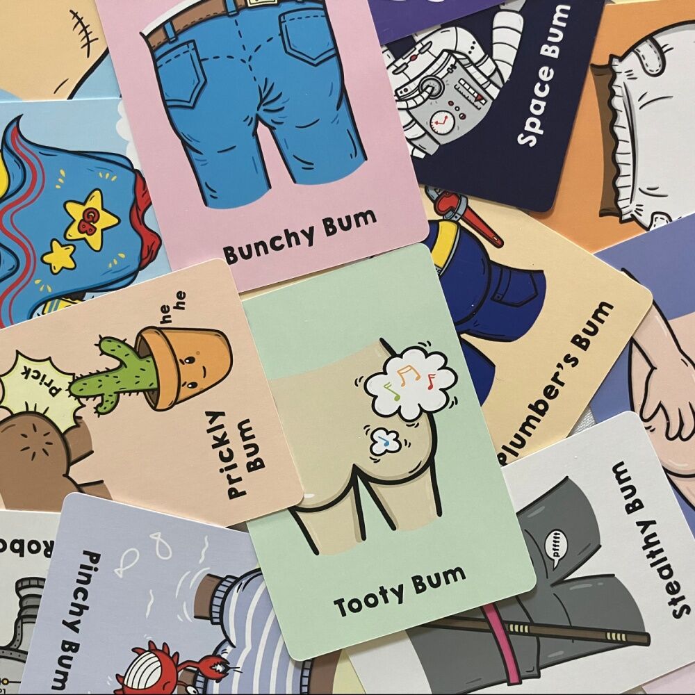 Go Bum Card Game Family Friendly Cheeky Matching Play 2-7 Players Ages 4+