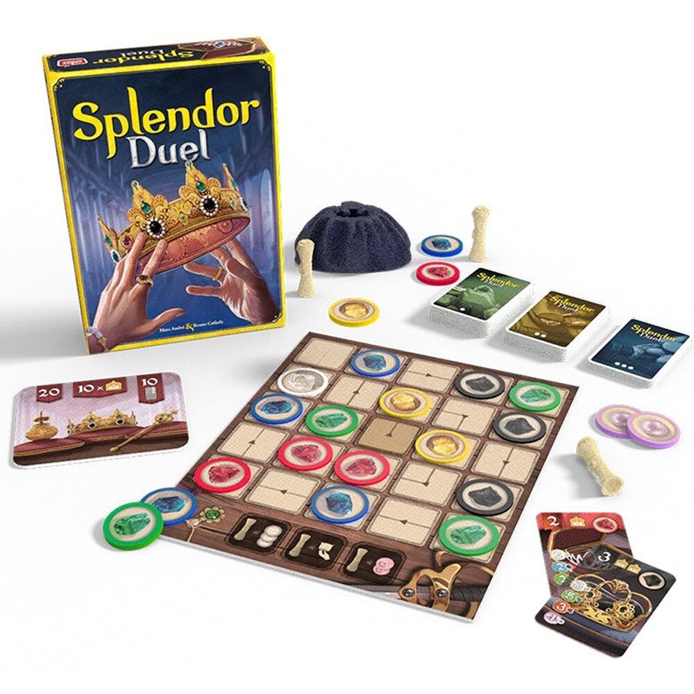 Asmodee Splendor Duel Card Game 2 Players 30 Mins Strategic Ages 10+