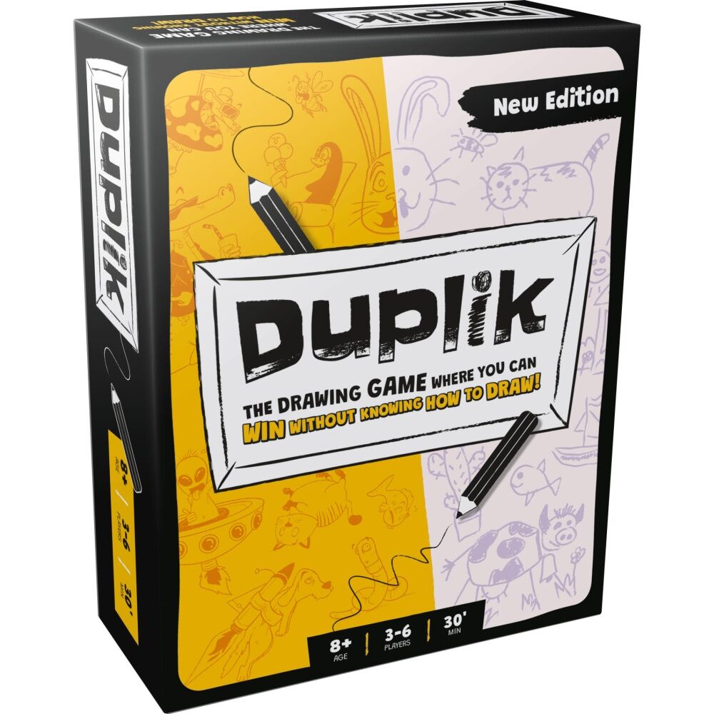 Asmodee Duplik Card Game Drawing Humor Party Fun 3-6 Players Ages 8+
