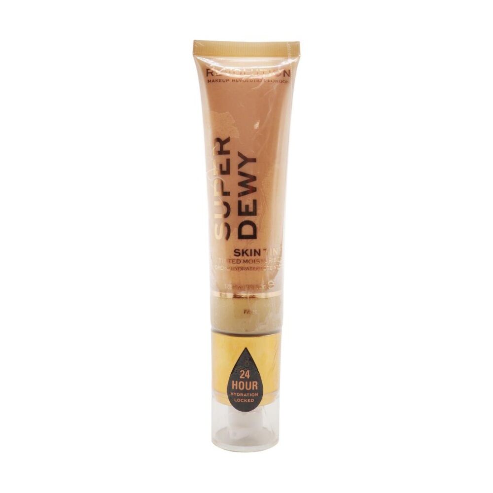 3PK Revolution Super Dewy Tinted Moisturiser Complexion Makeup Fair 15ml