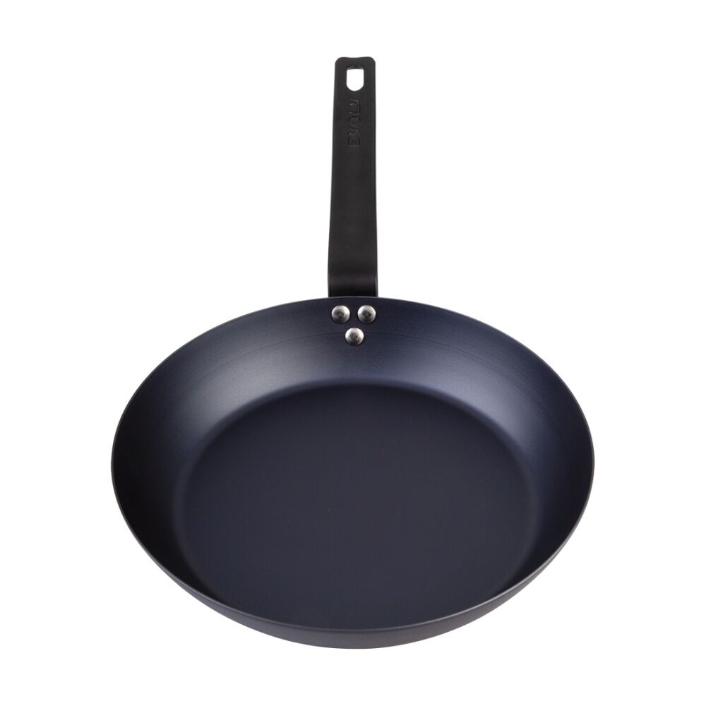 Evolv Pre-Seasoned Heavy Gauge Fast Heat Carbon Steel Fry Pan 24cm
