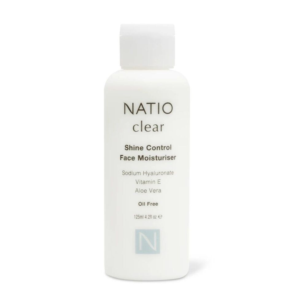 6PK Natio Face Moisturiser Clear Shine Control Sodium Hyaluronate 125ml