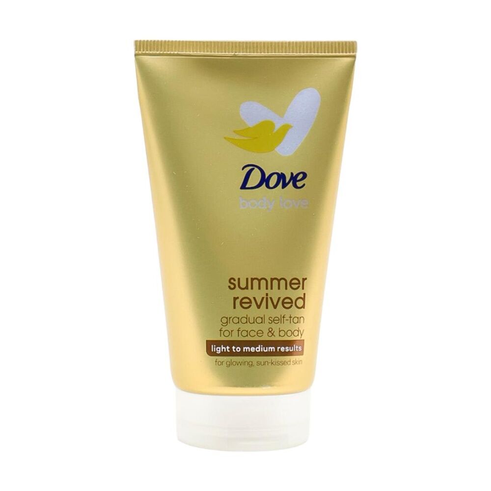 12PK Dove Gradual Self Tan For Face & Body Light To Medium Result 75ml