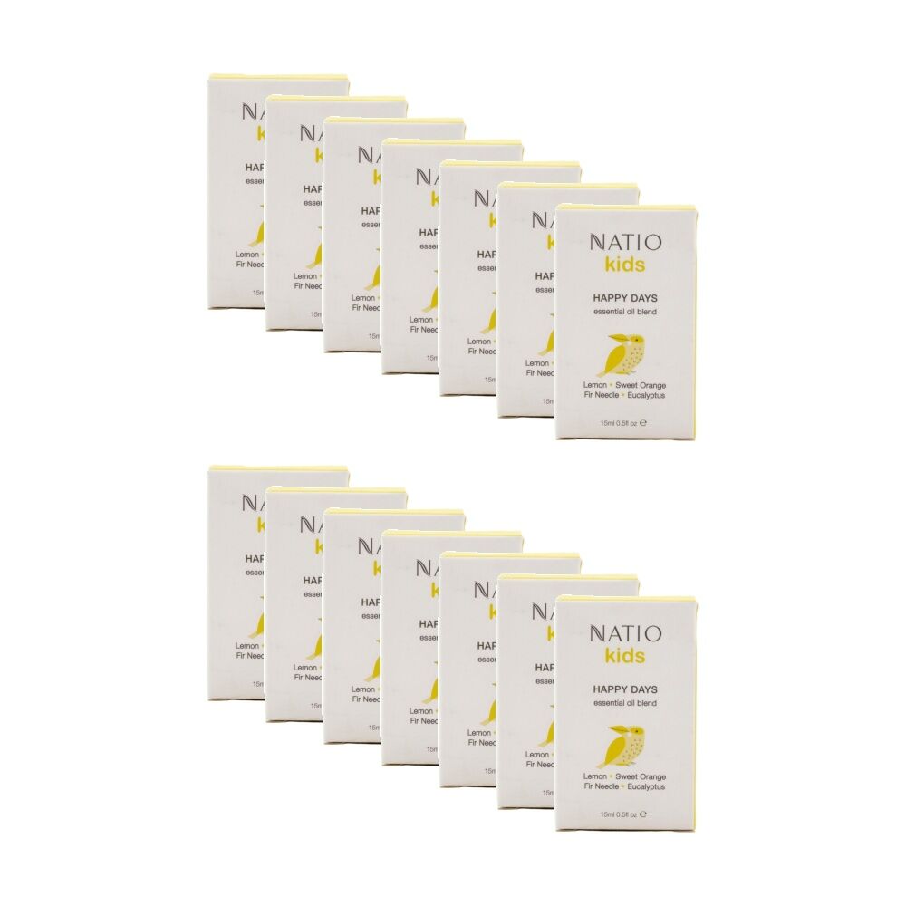 14PK Natio Essential Oil Blend Kids Happy Days Lemon Sweet Orange 15mL
