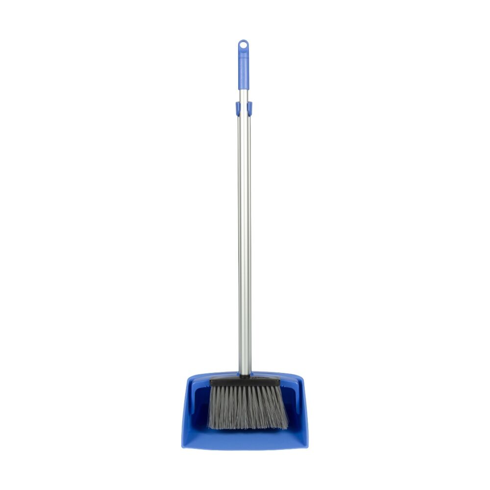 Oates Commercial Lobby Pan And Brush Set Blue Aluminium Handles