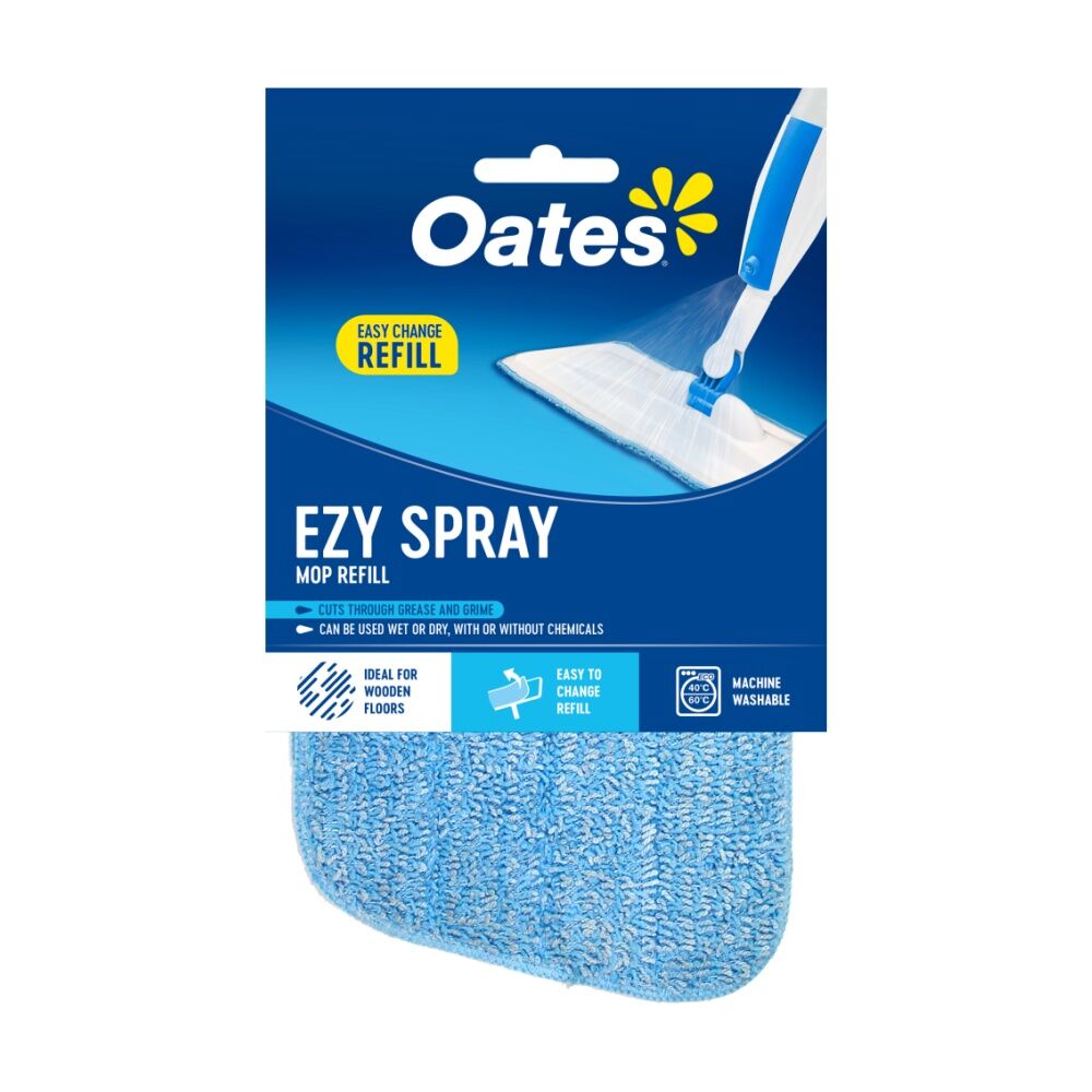 6PK Oates Ezy Spray Mop Refill Microfibre Pad Streakless Cleaning