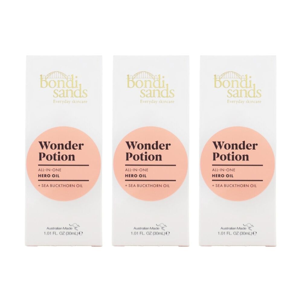 3PK Bondi Sands Wonder Potion Hyaluronic Acid Serum Hydrating Skin Care 30ml