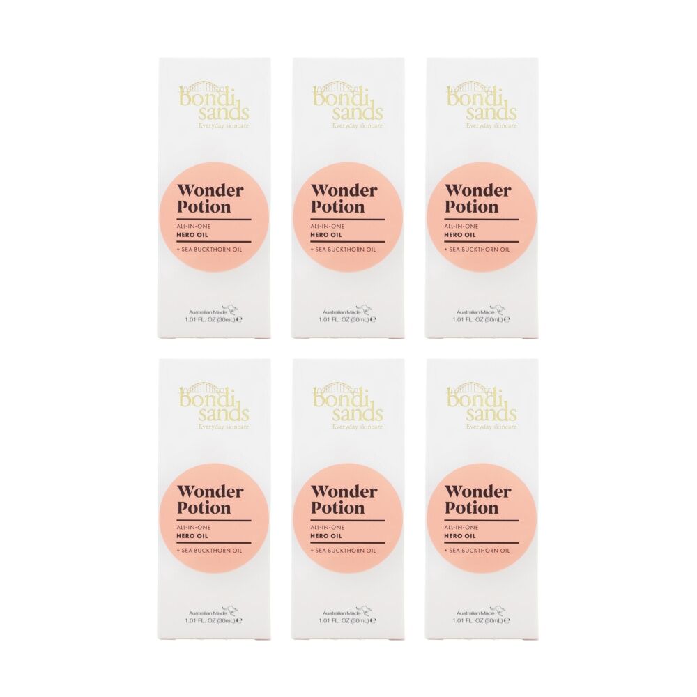 6PK Bondi Sands Wonder Potion Hyaluronic Acid Serum Hydrating Skin Care 30ml