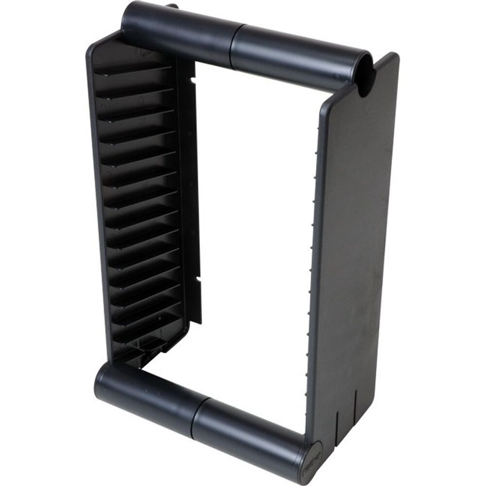 2PK Fischer Plastic 15 Unit Dvd Rack / Stand DVD Storage Wall Mount