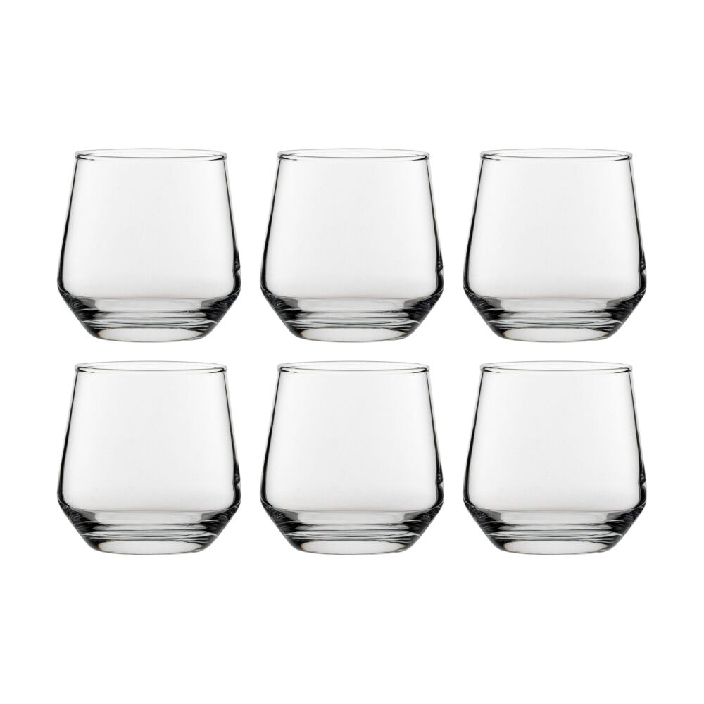 6PK Crown Glassware Summit Whisky Glass Tumbler Elegant Drinkware 380ml