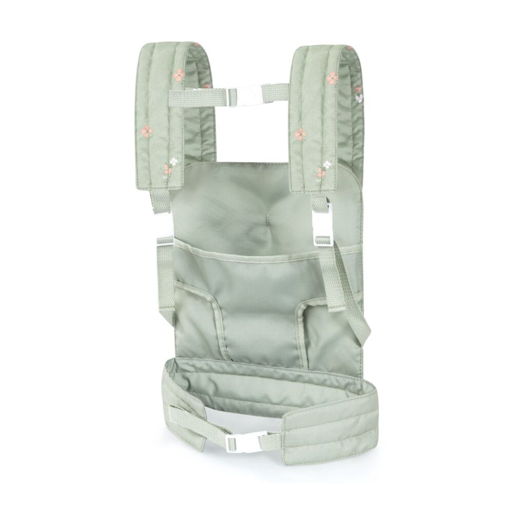 Bayer Doll Carrier Adjustable Straps Comfortable Carry Soft Sage Green 46cm