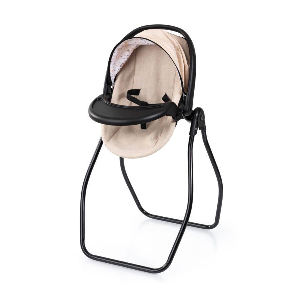 Bayer High Chair with Swing Set Foldable Travel Bed for Dolls Beige 40cm