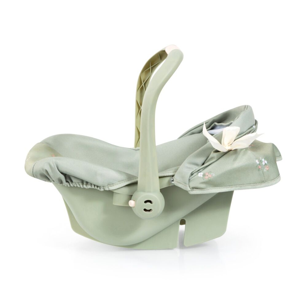 Bayer Car Capsule Doll Car-Seat Sunshade Seat Belt Soft Sage Green 46cm