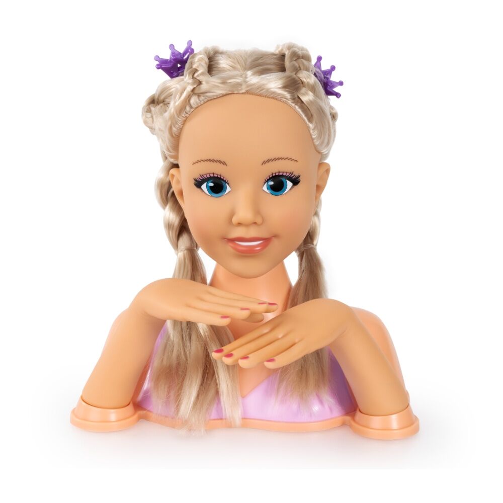 Bayer Lovely Styling Head With Brush Comb Hair Clips Curlers Make-Up 25cm