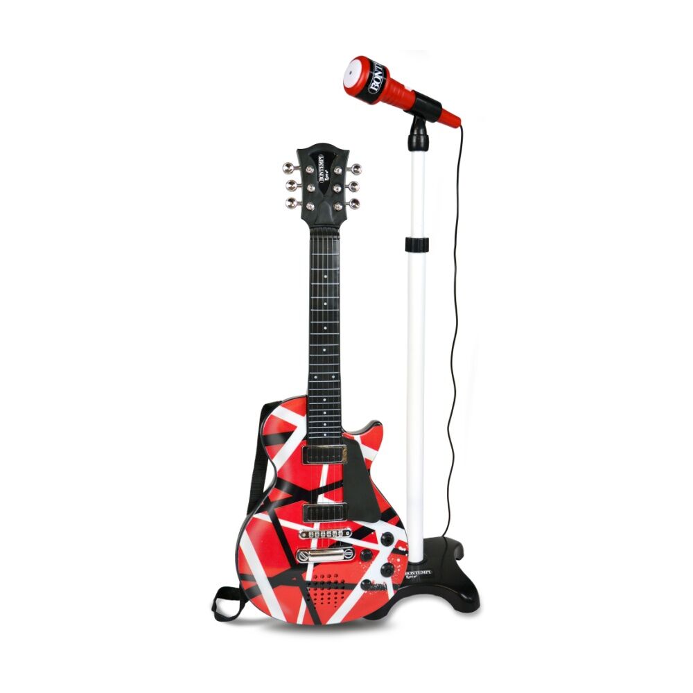 Bontempi Electronic Rock Guitar With Stand Microphone And Strap